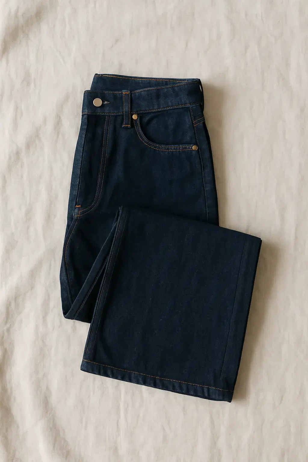 The Wide Leg, Raw indigo